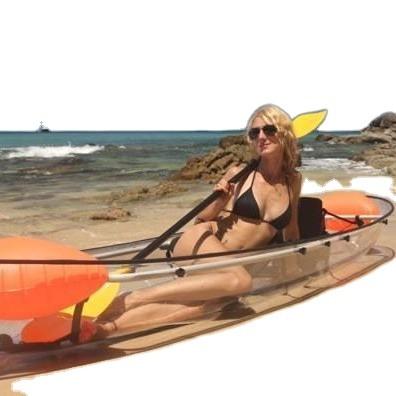 China Clear Polycarbonate Clear Polycarbonate Cruising Plastic Clear Roto Molded ABS Plastic Kayak Travel Float for sale