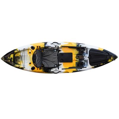 China Single Kayak KUER Outdoor Sit On Top Fishing Kayak 1 Person Seater With Paddle For Sale for sale