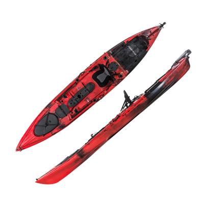 China No Crusing LLDPE/HDPE Dace Pro Inflatable Angler Boat Plastic Fishing Kayak made in china for sale