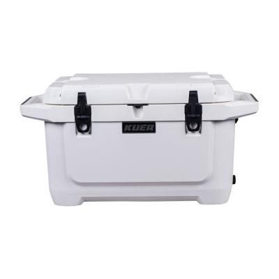 China Logo Manufacturers Custom Wholesale 45qt Waterproof Plastic Cooler Box Ice Chest Bar for sale