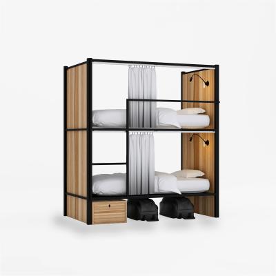 China Hostels /School student dormitory bed /capsule hotel bed modern wood Frame capsule bunk bed for sale