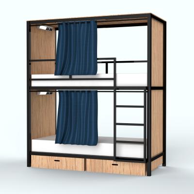 China Eco-friendly Double Bed Designs Hotel Bed Factory Price Manufacturer Eco-friendly Bunk Beds For Hotel Express for sale