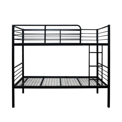 China Modern heavy duty steel metal black /military bunk bed used durable army metal bunk bed for sale