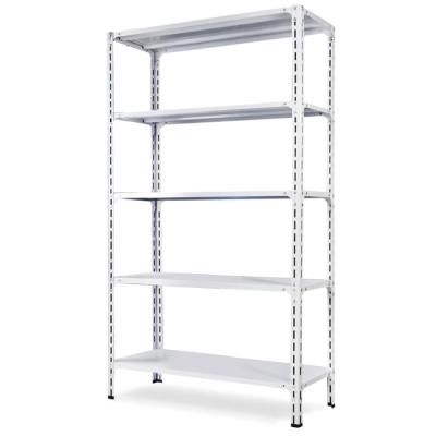 China Corrosion Protection JZD Garage Shelving Shelving Unit Stacking Racks 5 Tiers Boltless Storage Racking For Home Office School Supermarket Garage for sale