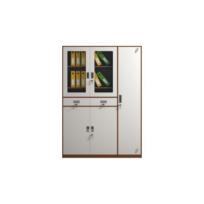 China (Size)JZD High Quality Adjustable 2/4/6/Door Locker With Lock Garden Cabinet Glass Door Steel Cabinet for sale