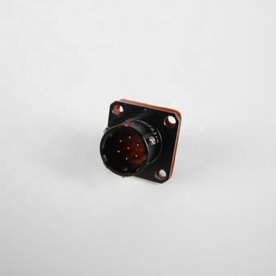 China Aviation wire amphenol 7pin black aluminum connector for sale