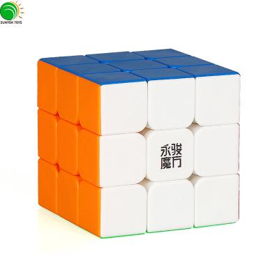 China FLASHING YJ New Arrival Guanlong V4 3x3 Educational Puzzle Speed Magic Cube Toys for sale