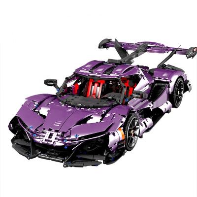 China Super Bricks T5012 3668 PCs Sports Car Blocks DIY TOY High Technic Apollo Electroplating and Model Building Toys for sale