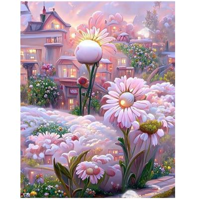 China New Classic/Postmodern Creative Handmade 3d Flower Beginner Kit Diamond Cross Stitch Kits Diy Diamond Painting Kit for sale