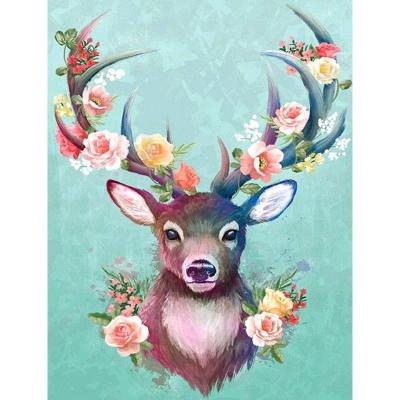 China New New Classic/Postmodern Diy Diamond Embroidery Rhinestone Mosaic Craft Home Accessories Gift Diamond Painting Ornaments Elk Deer and Cattle for sale