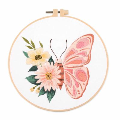 China art & Originality Collectable Gift DIY Butterfly Embroidery Kit Handmade Beginner for Cross Stitch for sale