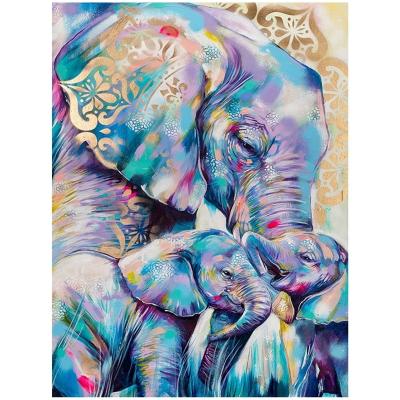 China New Classic/Postmodern Elephant Diamond Painting 5d Diy Embroidery Animal Cross Stitches Full Drill Diamond Painting Diy Painting Kits for sale