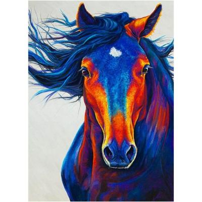 China New Classic/Postmodern Handmade Gifts For Friends Customized Colorful Animal Theme Diamond Paintings Size Horse Kit for sale