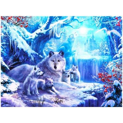 China Wholesale New Classic/Postmodern Wolf 5d Diy Diamond Painting Art Full Diamond Painting Animal Kit for sale