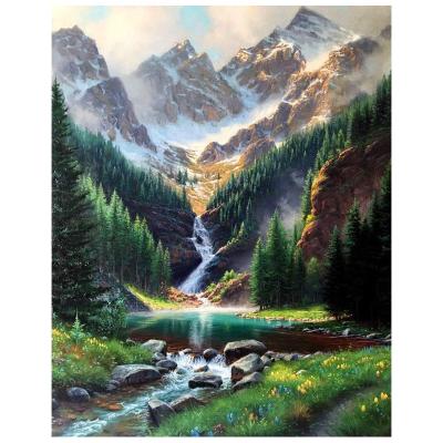 China New classic/postmodern originality DIY Diamond Painting 100% handmade home decoration opp bag packing printed LANDSCAPE for sale