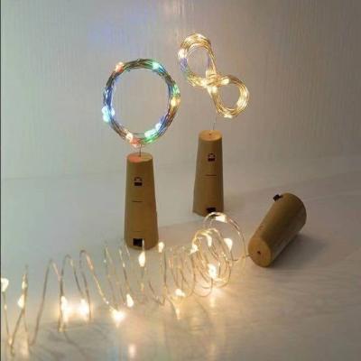 China Hot Sale AC LED Curtain Light Cork Lights And Copper Wire Bottle Stopper Lights For Party Wine Cork Lights Wedding Day Use for sale