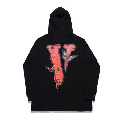 China 2021 new autumn and winter cotton hooded hoodie man IHJ5824 butterfly hip-hop hoodie breathable hooded sweatshirt unisex print pullover for sale