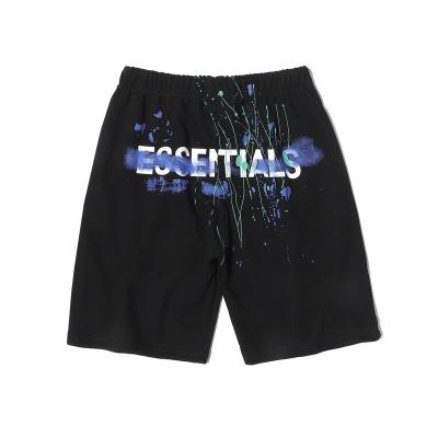 China IHJ6062 Breathable Athletic Shorts Ink Graffiti Print Shorts Man Casual Shorts for sale