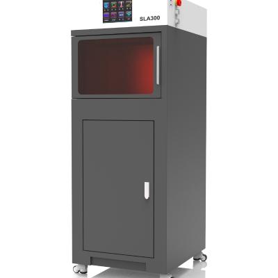 China 300*300*300mm industry high accuracy large sla 3d printer machine rapid prototyping SLA resin 3D printer for dental jewelry for sale