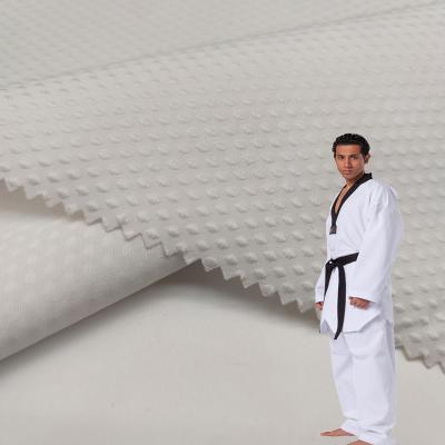 China Anti pill Taekwondo dobok ultralight thin white 100% polyester fabrics for summer for sale