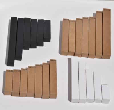 China Recyclable white card, cowhide, black card, carton of 5ML 10ML cosmetics, perfume, essential oil packaging box wholesale for sale