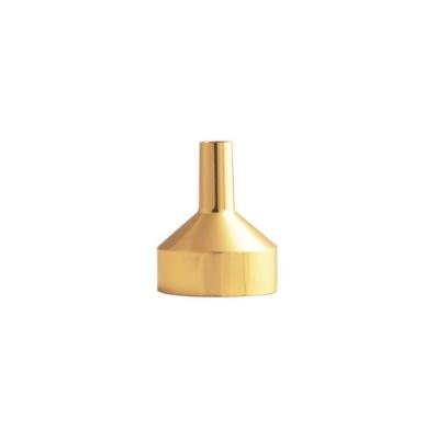 China Hot Selling Stocked Mini Small Metal Gold And Silver Funnel For Perfume Liquid Oil Filling Empty Bottle for sale