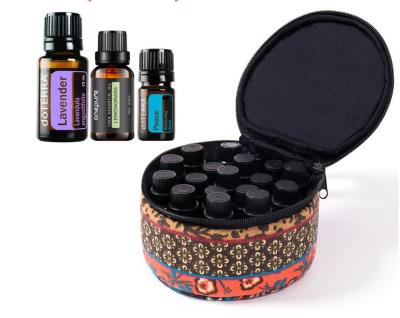 China NATIONAL canvas essential oil storage bag is suitable for multiple bottles of 15ml, 10ml, 5ml essential oil bottles for storing travel for sale