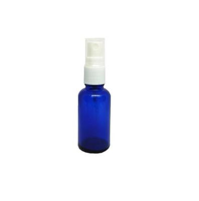 China Eco-friendly Recyclable 5ml 10ml 15ml 20ml 30ml 50ml 100ml Cobalt Blue Spray Glass Bottles With Fine Mist Spray Top for sale