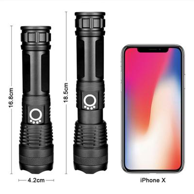 China Outdoor Hunting Camping Lighting P50 Lightweight Ultra Long Distance Torch Adventure Lightweight Telescopic Focusing Outdoor Rechargeable Waterproof Zoom Led Flashlight for sale