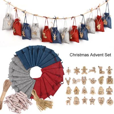 China CP009A Christmas Party Favor Candy Jute Mini Drawstring Gift Bags With Reusable Wholesale Eco Friendly Wrapping Canvas Tag for sale