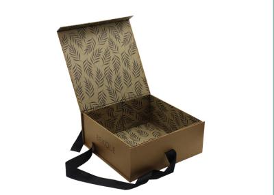 China Kraft Paper Flip Top Box With Magnetic Closure , Cardboard Gift Boxes With Lids  for sale