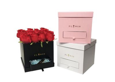 China Impermeable reciclable de la caja de regalo de la flor de la cartulina para las flores en una entrega de la caja en venta