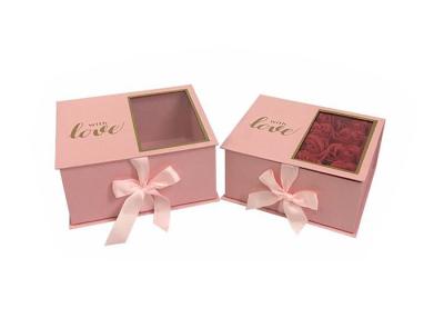 China Colorful Cardboard Flower Gift Box Lid And Case Box Matt / Glossy Lamination for sale