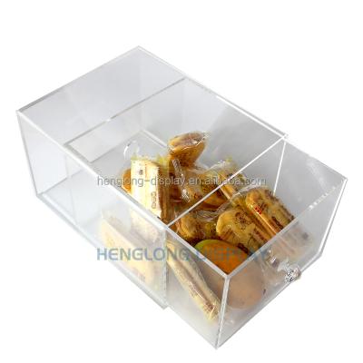 China Eco-friendly/Glossy/Durable Multi Drawer Desktop Stationery Organizer Acrylic Snacks Storage Clear Box With Drawer for sale