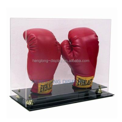 China Eco-friendly Rectangle Clear Acrylic Display Box For Boxing Gloves Plastic Display Case Storage Boxes for sale