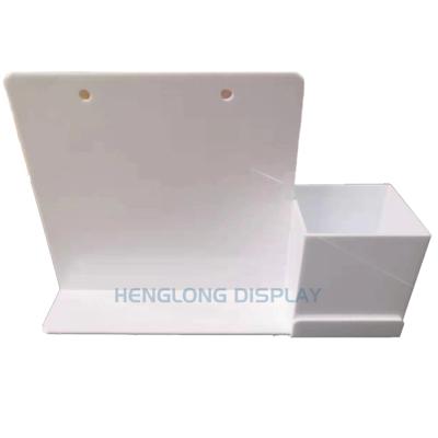 China Popular Perspex Table Desk Calendar Customized White Acrylic Desk Calendar With Pen Holder for sale