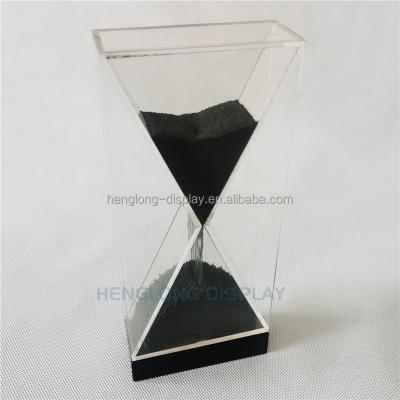 China Coastal Hot Promotional Minute Sand Perspex Sand Clock Magnetic Timer Gift 1 Sale Acrylic Hourglass for sale