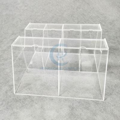 China Eco-friendly/Durable/Recyclable/Water Proof/High Gloosy/Luxury Customized Cosmetic Perspex Clear Wall Display Stand Acrylic Make Up Rack for sale