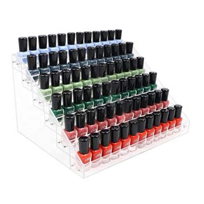 China sustainable & Factory sale plexiglass nail polish rack environmental friendly promotional plastic gel holder clear plexiglass nail polish rack for sale