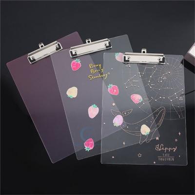 China For New Office/School/Home/Restaurant Sytle OEM & ODM Rrestaurant Use Plexiglass Clipboards For Classroom Acrylic A4 Clipboard for sale