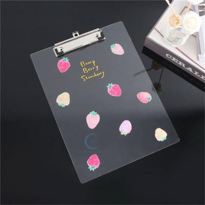 China For Office/School/Home/Restaurant Newly Design Office Use Perspex Cute Paperweights For Women Mini Acrylic Clipboard for sale