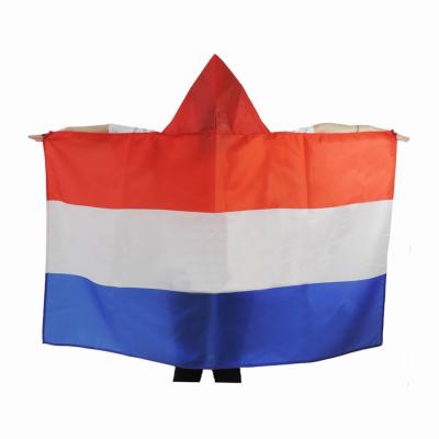 China High Quality Polyester 2021 Custom Body Cape Dutch Flag FLYING 100% Dutch Flag for sale