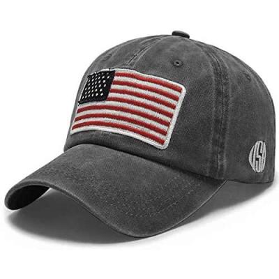 China COMMON Flag Design Baseball Hat USA Cotton Polyester Printed Logo Embroidery Custom American Baseball Hat for sale