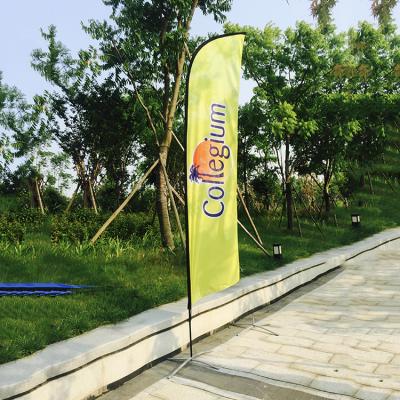 China Personal Design Outdoor Flying Teardrop Flag Banner with Flag and Base for sale