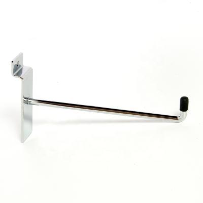 China Iron / chrome / steel hook factory chrome slatwall display hook with plastic cup for sale