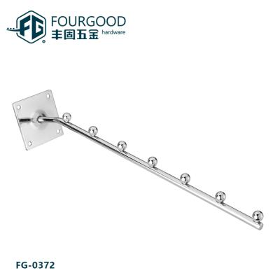 China Shore Fashion Store Display Fixtures Metal Display Hook Hangers And Retail Clothes Hooks Show Wall Hook for sale