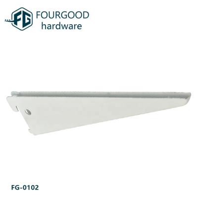 China Store Fitting Heavy Duty Double Slot Wall Straight U-Shaped Bracket for sale