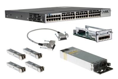 China Poder sobre Ethernet más el catalizador rápido del interruptor WS-C3750X-48P-S Cisco de Ethernet en venta