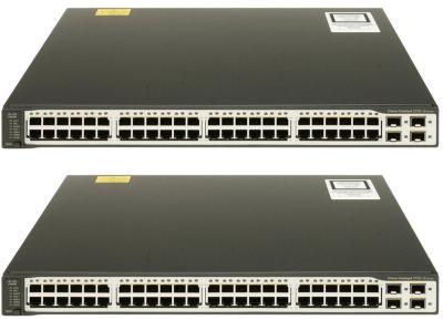 China 100Mbps Fast Network Switch Layer 3 Core Switch WS-C3750V2-48TS-E for sale