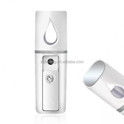 China Face Face Mini Portable Wireless Rechargeable Ultrasonic Handheld Sanitiazer Handheld Moisturizer Nano Mist Sprayer Gun Alcohol Prices for sale